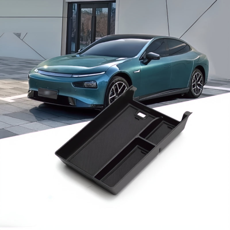 Armrest storage box  center console organizer tray for XPENG P7i