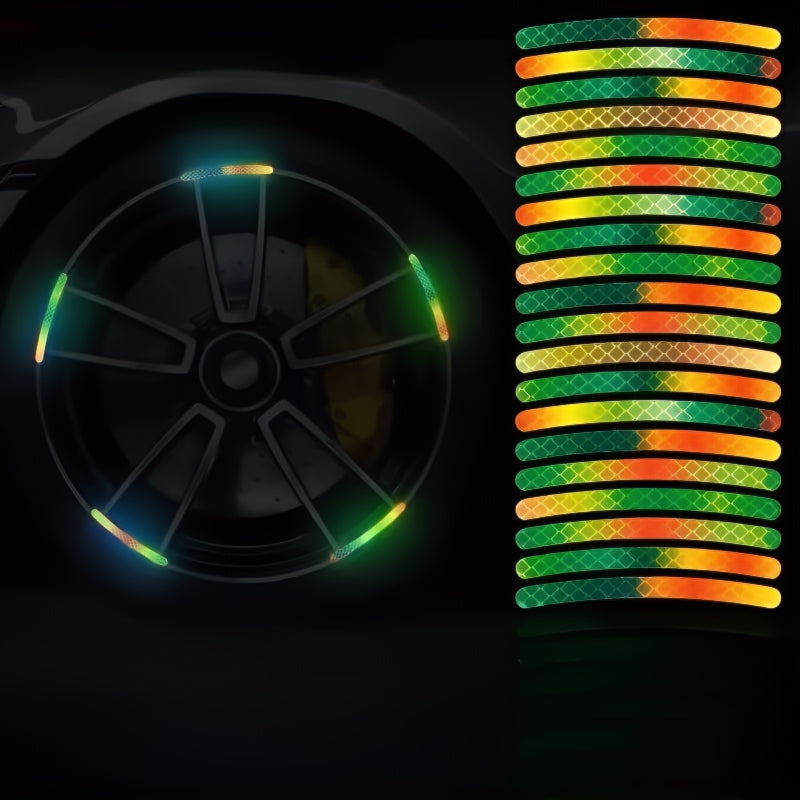 Fluorescent Stickers For Car Wheels