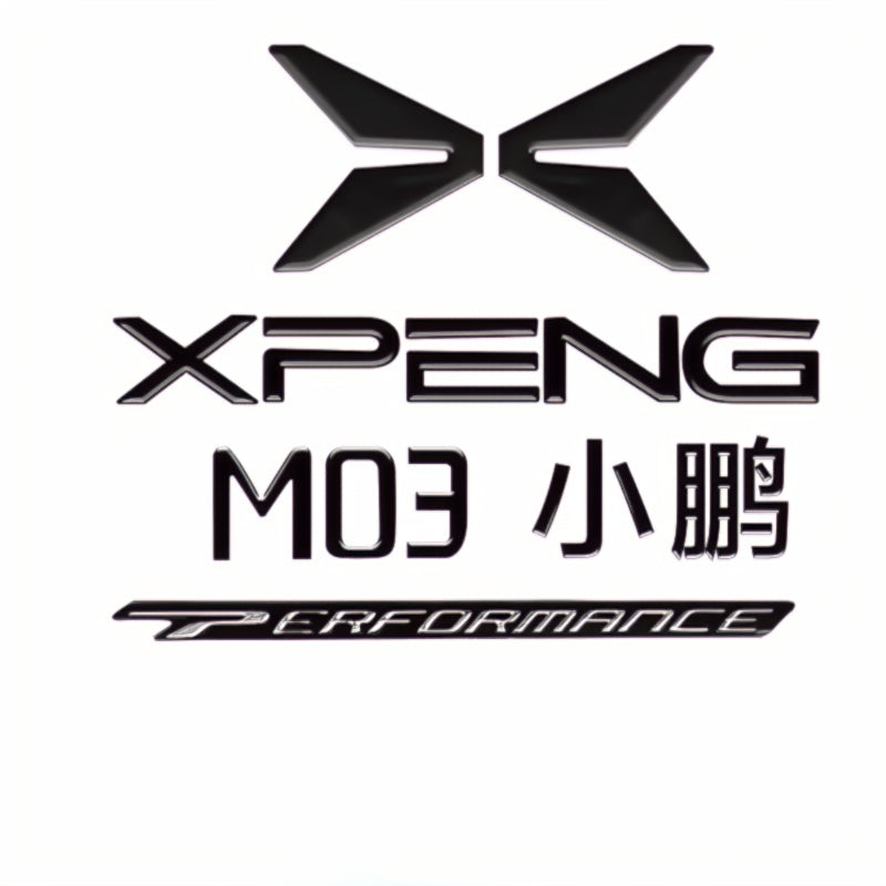 Xpeng M03 Car Body Logo Blackened Logo - Xpeng Accessories