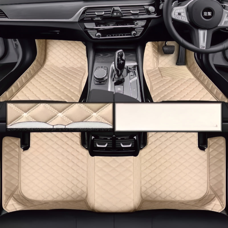 RHD XPENG G6 G9 P7 X9 M03 Napa Leather Floor Mats - Xpeng Accessories