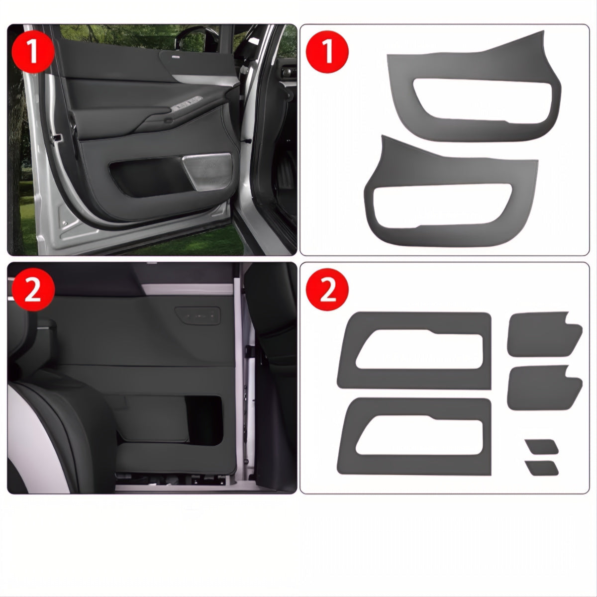 Xpeng X9 Car Door Kick Mats