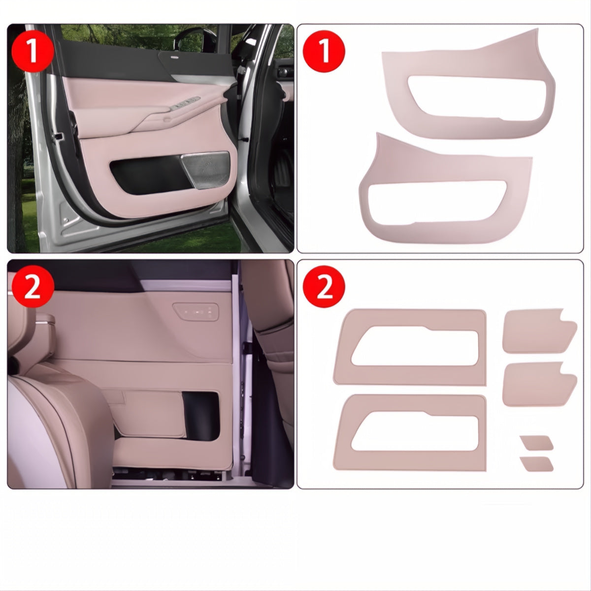 Xpeng X9 Car Door Kick Mats