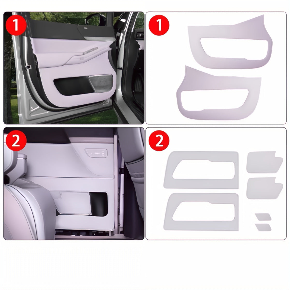 Xpeng X9 Car Door Kick Mats