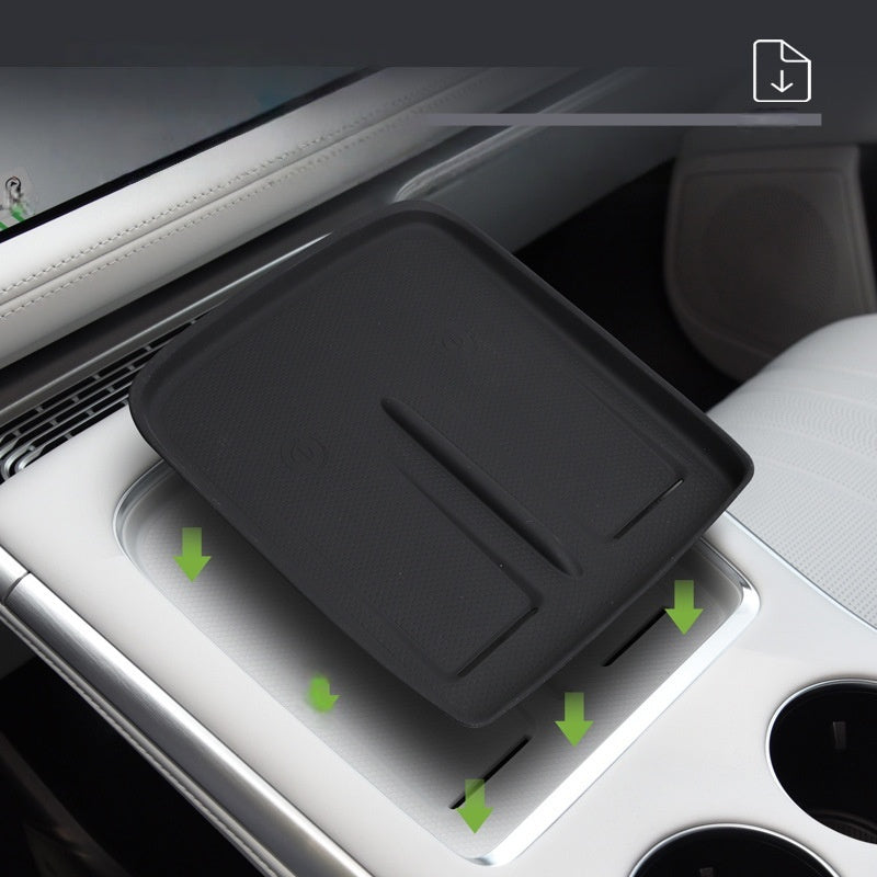 Coussinet en silicone pour console centrale avec chargement sans fil pour XPENG G9