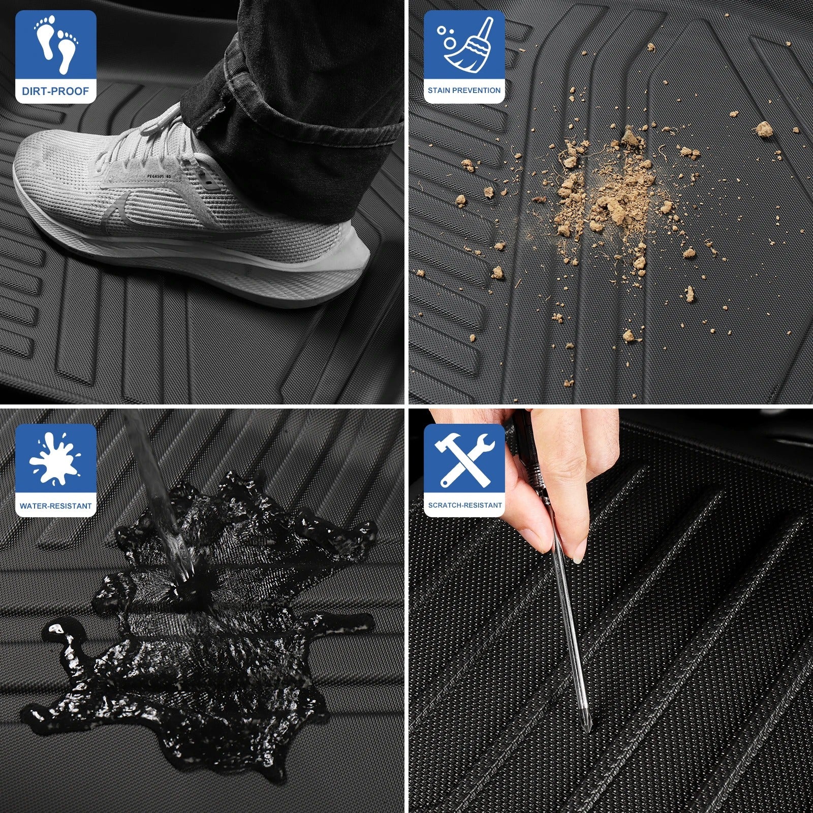 Xpeng G6 TPE 3D Car Floor Mats Cargo Liner Trunk Pad - Xpeng Accessories