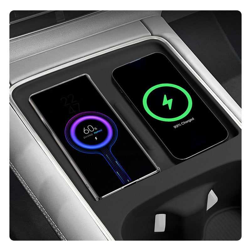 Tapis de recharge sans fil en silicone pour Xpeng G6, support de tasse d'eau de console centrale