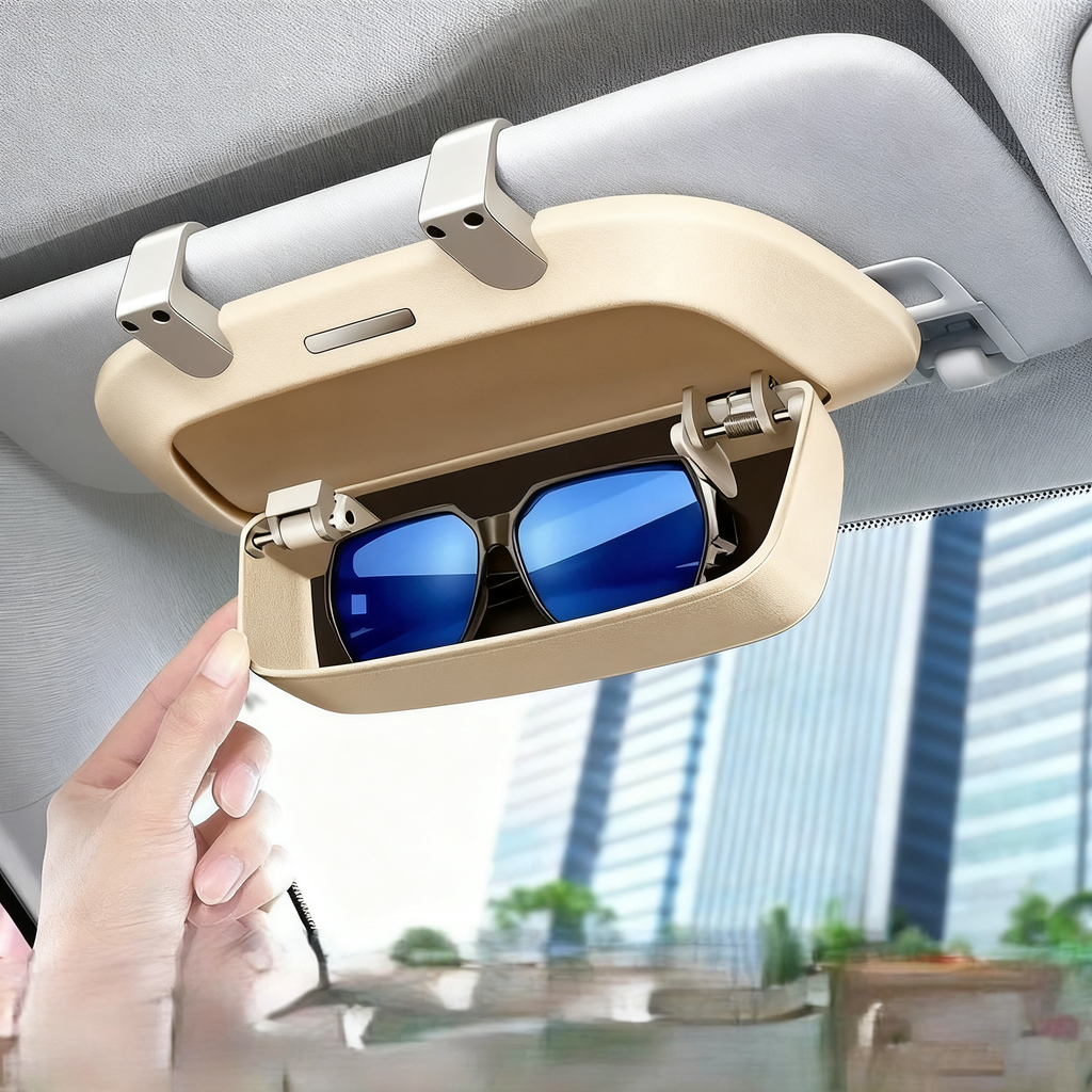 Sun Visor Multifunctional Car Sunglasses Holder - Leapmotor Accessories