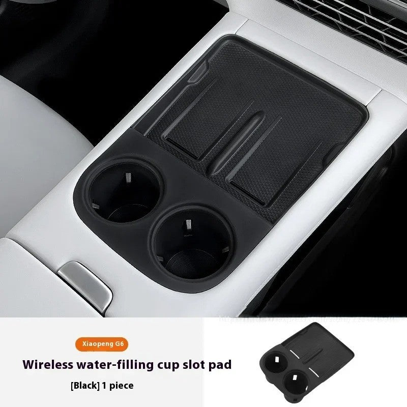 Xpeng G6 trådløs ladeplate silikon sentralkontroll vannkoppunderlag