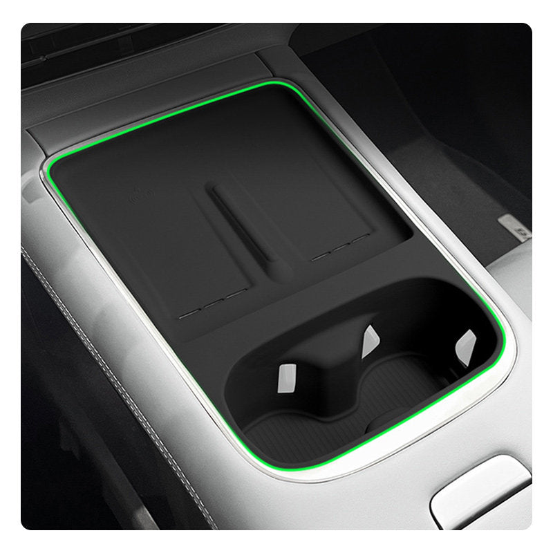 Tapis de recharge sans fil en silicone pour Xpeng G6, support de tasse d'eau de console centrale