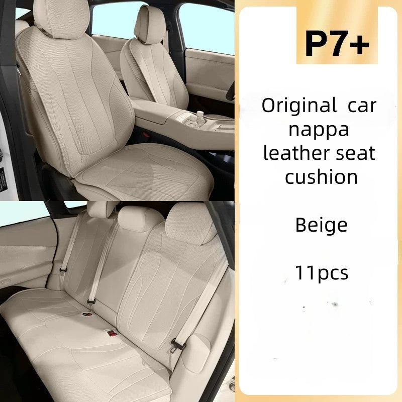 Xpeng G6/P7+ Bilsetetrekk Komplett Sett Premium Nappaskinn