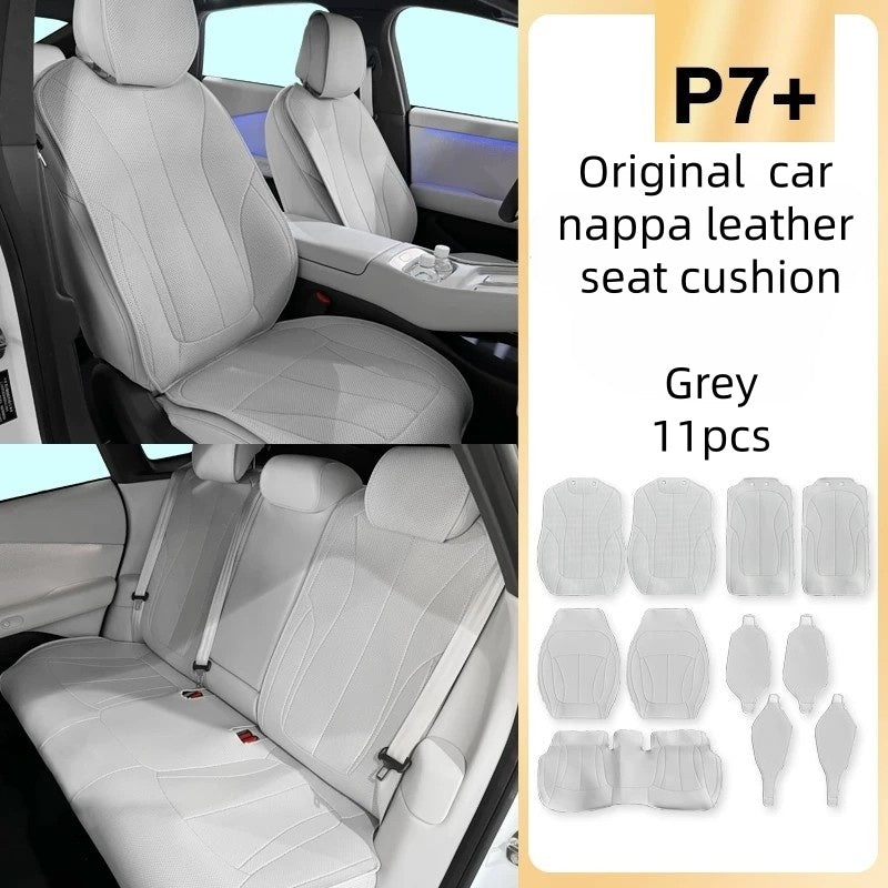 Xpeng G6/P7+ Bilsetetrekk Komplett Sett Premium Nappaskinn