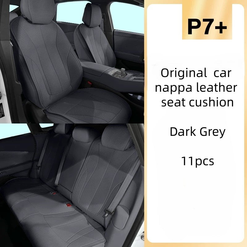 Xpeng G6/P7+ Bilsetetrekk Komplett Sett Premium Nappaskinn