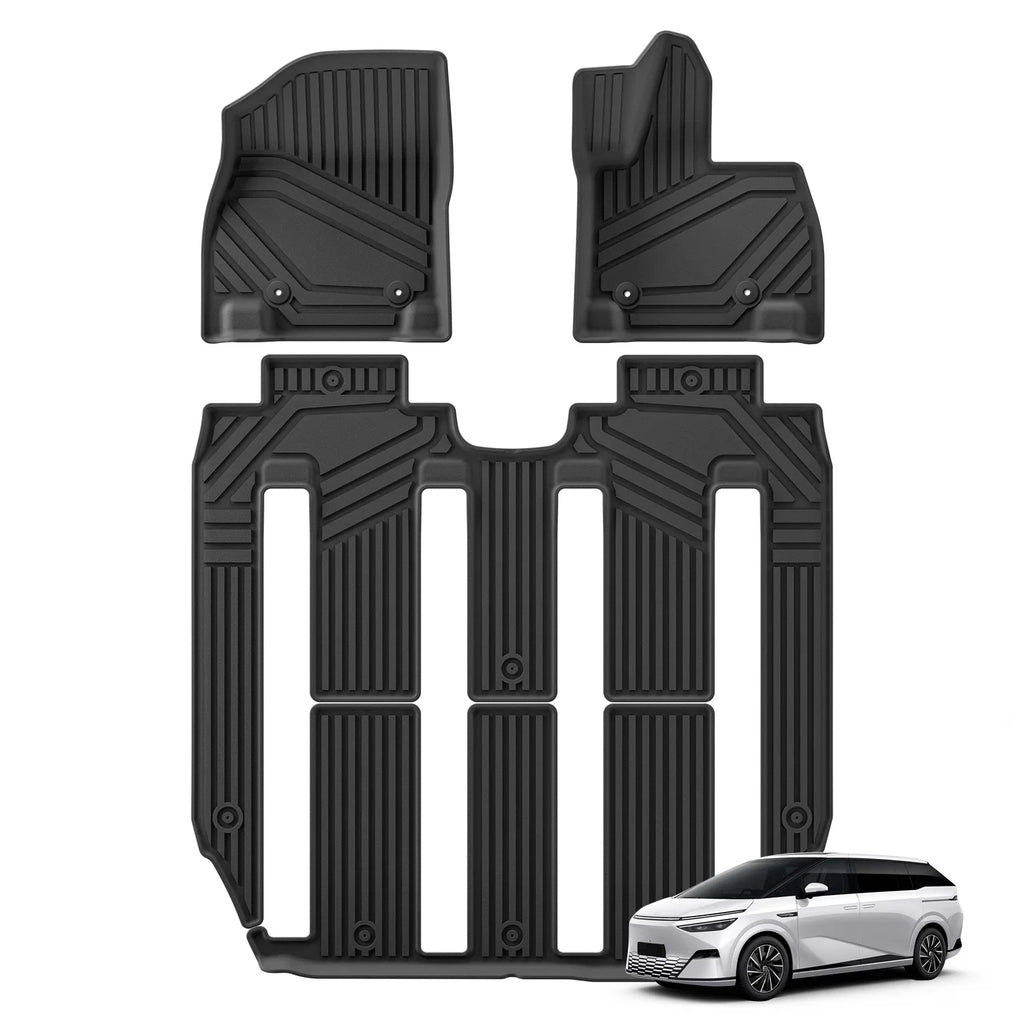 RHD for Xpeng X9 Bilgulvmatter Bagasjeromsmatte Bagasjeromspute