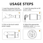Step-by-step usage instructions for a product with diagrams and text.