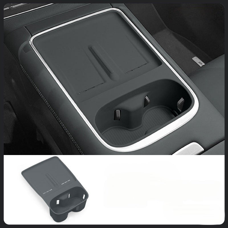 Tapis de recharge sans fil en silicone pour Xpeng G6, support de tasse d'eau de console centrale