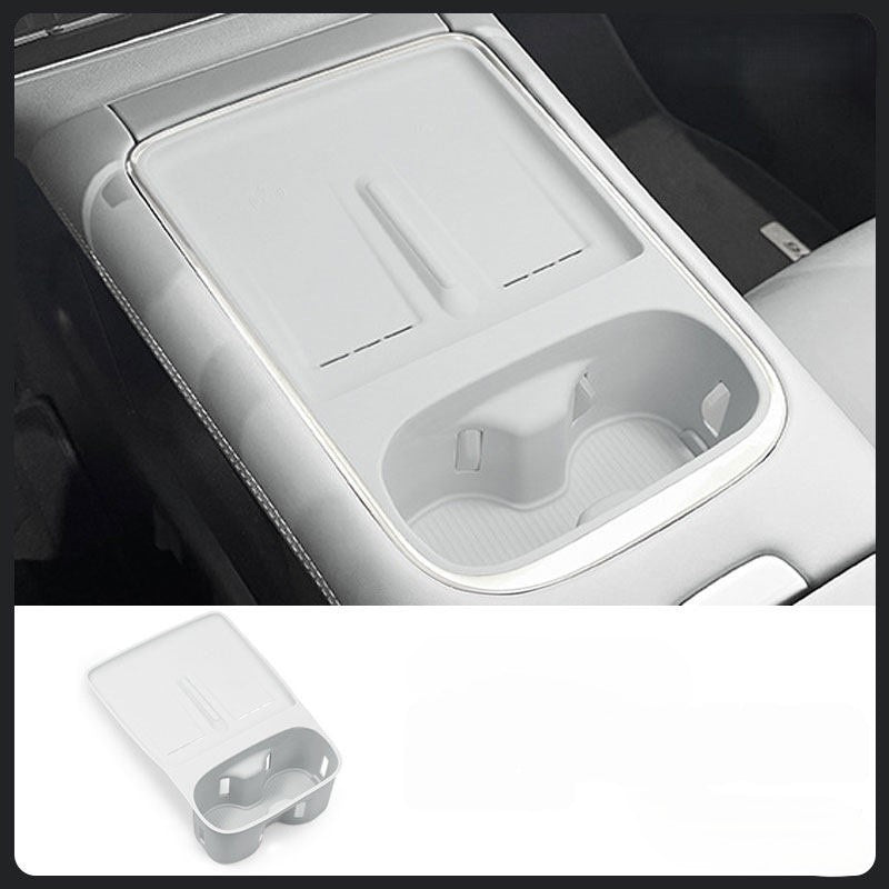 Tapis de recharge sans fil en silicone pour Xpeng G6, support de tasse d'eau de console centrale
