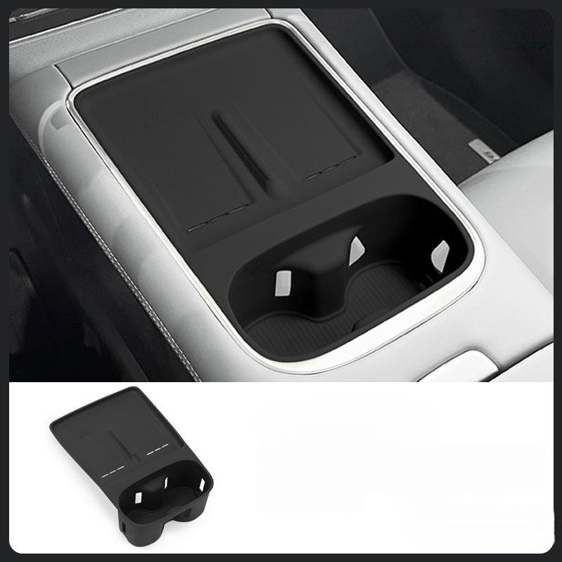 Tapis de recharge sans fil en silicone pour Xpeng G6, support de tasse d'eau de console centrale